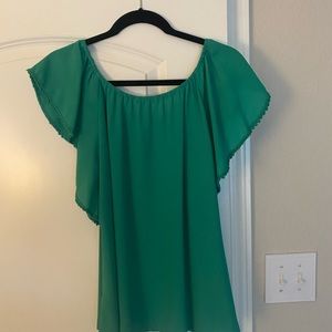 Green blouse